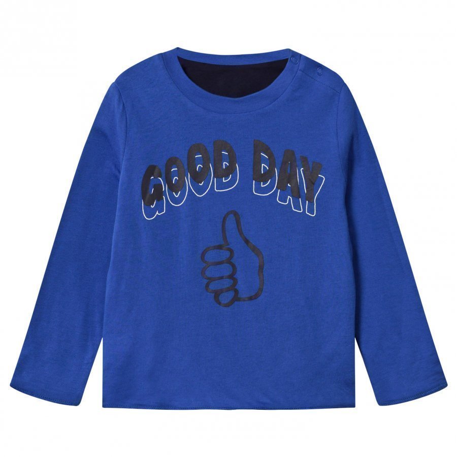 Stella Mccartney Kids Coby Reversible Tee Electric Blue Pitkähihainen T-Paita