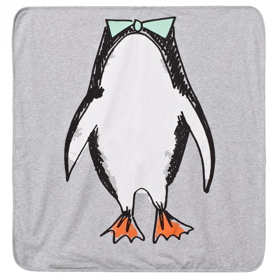 Stella Mccartney Kids Grey Penguin Print Blanket Huopa