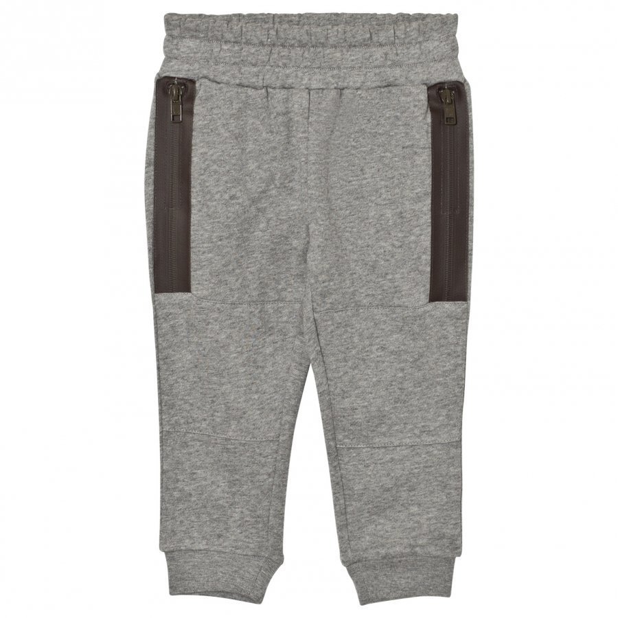 Stella Mccartney Kids Grey Zip Detail Spike Sweat Pants Verryttelyhousut