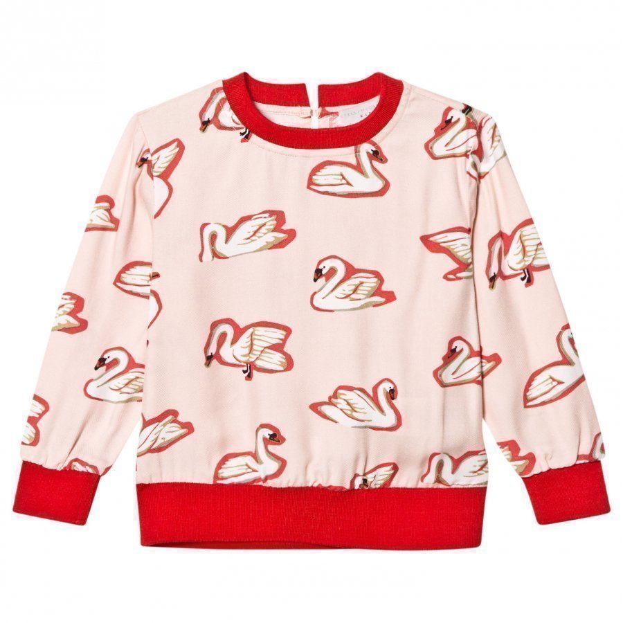 Stella Mccartney Kids Irma Swan Print Top Multicolor Pusero