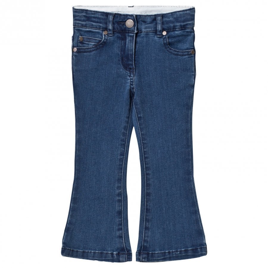 Stella Mccartney Kids Mid Wash Denim Flare Jeans Farkut