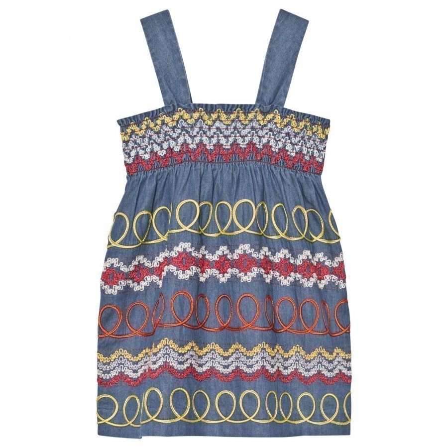 Stella Mccartney Kids Multi Embroidered Dress Mekko