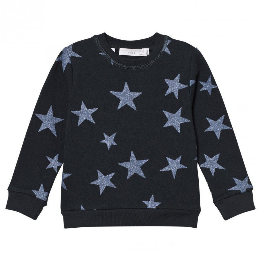 Stella Mccartney Kids Navy Glitter Star Print Sweatshirt Oloasun Paita