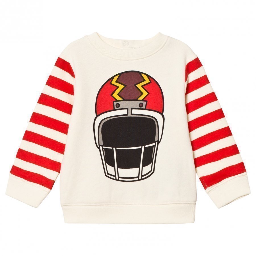 Stella Mccartney Kids Off-White Helmet Print Sweatshirt Oloasun Paita