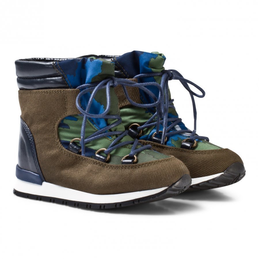 Stella Mccartney Kids Olive Navy Ski Boots Talvisaappaat