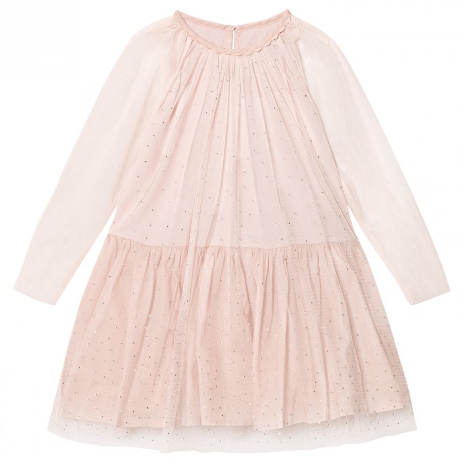 Stella Mccartney Kids Pale Pink Misty Hotfix Dress Juhlamekko