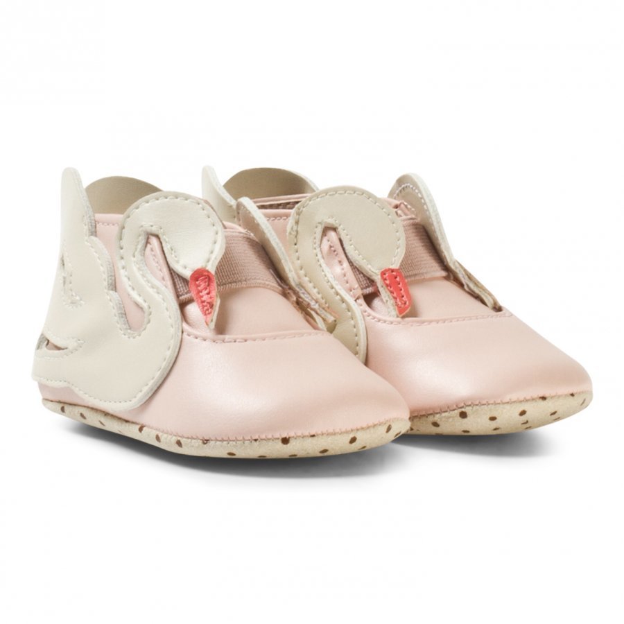 Stella Mccartney Kids Pale Pink Swan Crib Shoes Vauvan Kengät