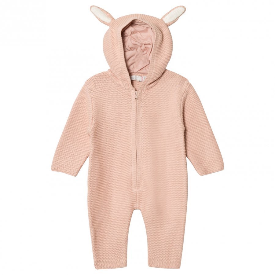 Stella Mccartney Kids Pink Acorn Knit Onesie Kokopuku