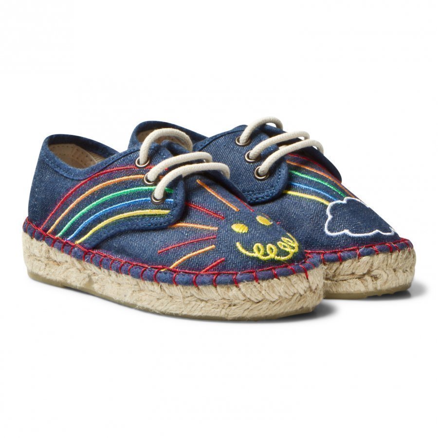 Stella Mccartney Kids Rae Denim Espadrilles Embroidery Espadrillot