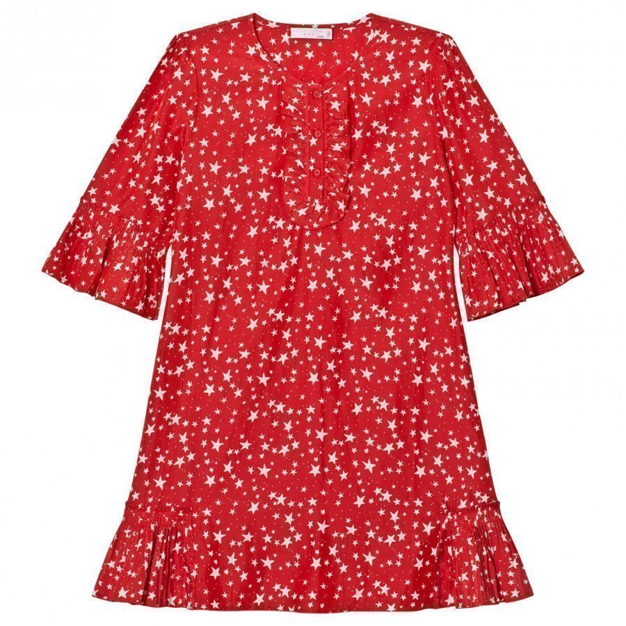 Stella Mccartney Kids Red Christmas Print Abbie Dress Juhlamekko