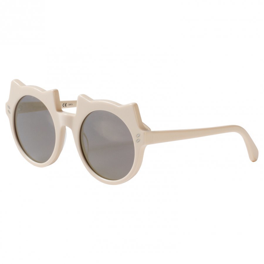 Stella Mccartney Kids White And Gold Kitten Shape Sunglasses Aurinkolasit