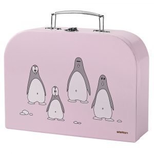 Stelton Penguin Lasten Aterimet 3-Osainen Roosa