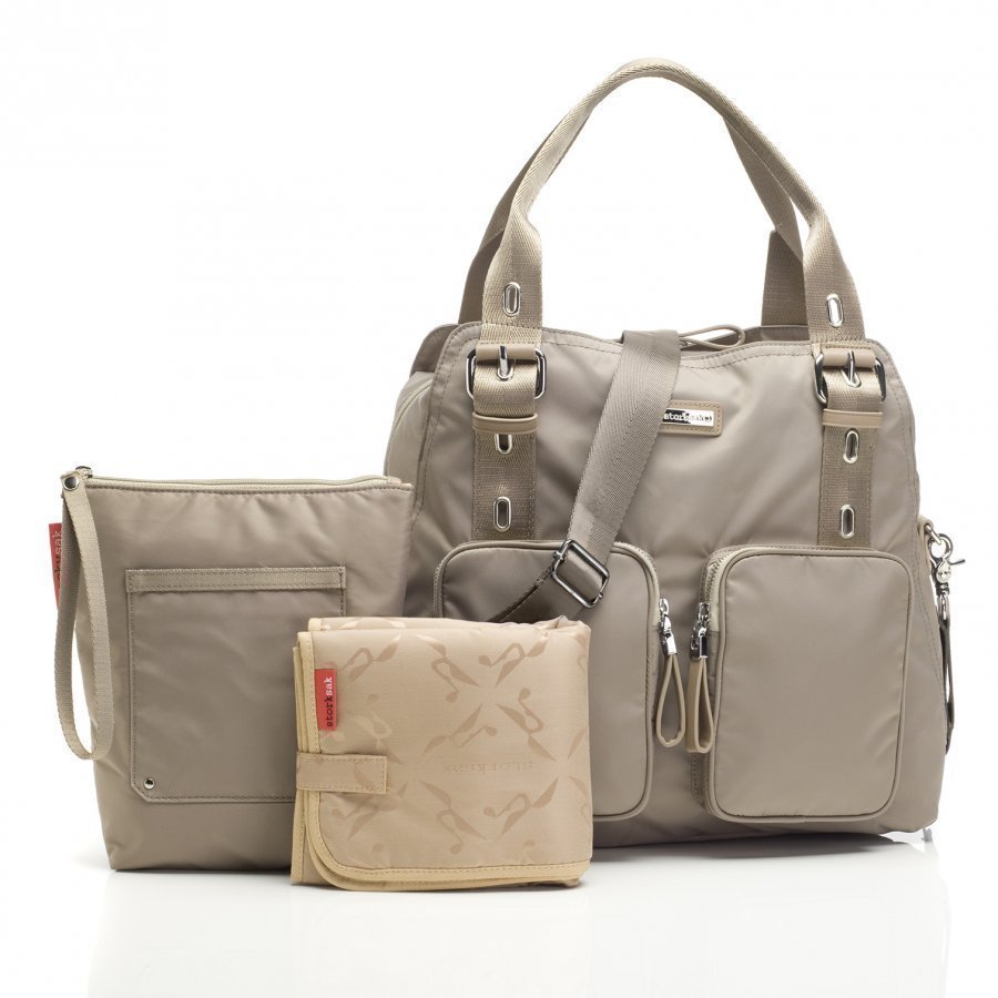 Storksak Alexa Changing Bag Nylon Taupe Hoitolaukku