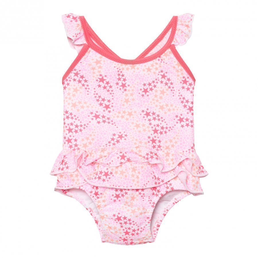 Sunuva Infants Pink Pop Star Frill Swimsuit Uimapuku