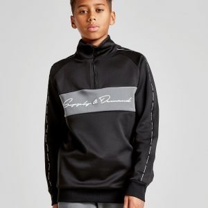 Supply & Demand 1/2 Zip Panel Track Top Musta