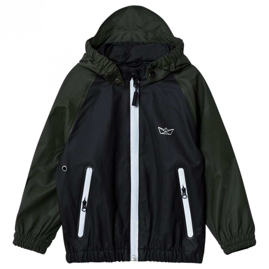 Sways Crew Jacket Black/Green Sadetakki