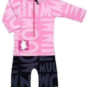 Swimpy UV-puku Muumi Pink/Black