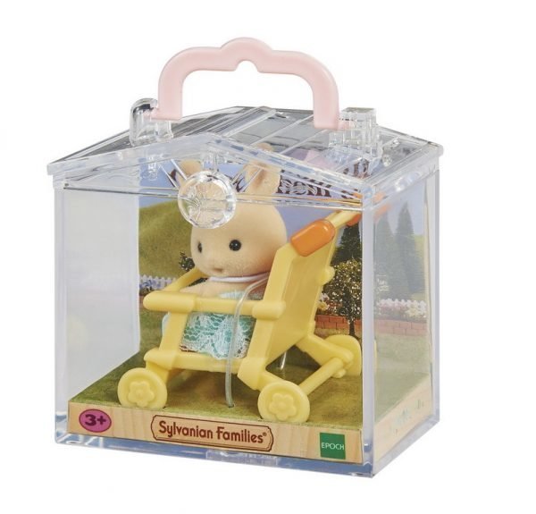 Sylvanian Families Kannettava Vauvapakkaus Kani Rattaissa