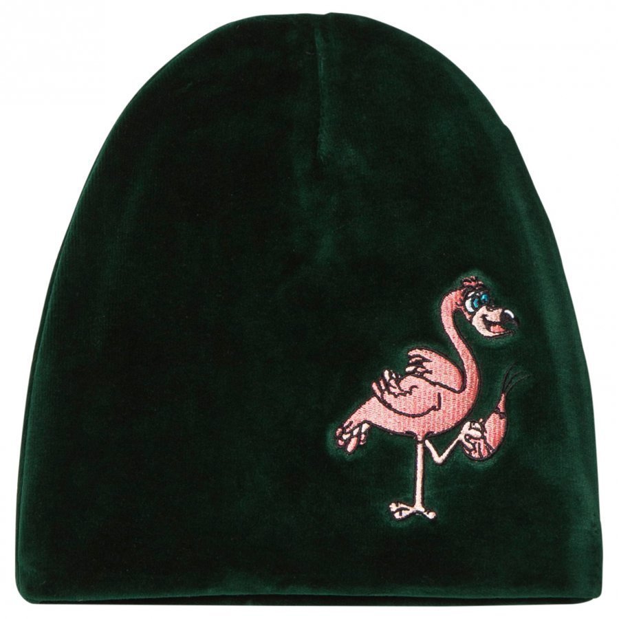 Tao & Friends Flamingon Velvet Beanie Green Pipo