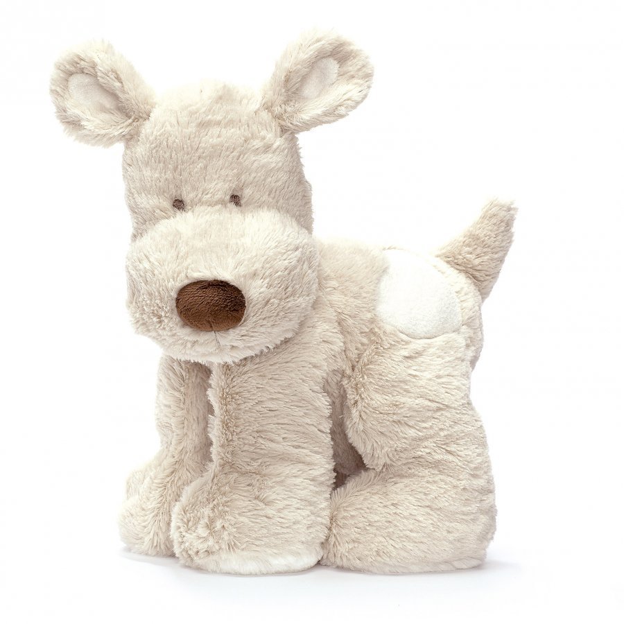 Teddykompaniet Teddy Cream Dog Large Grey Pehmolelu