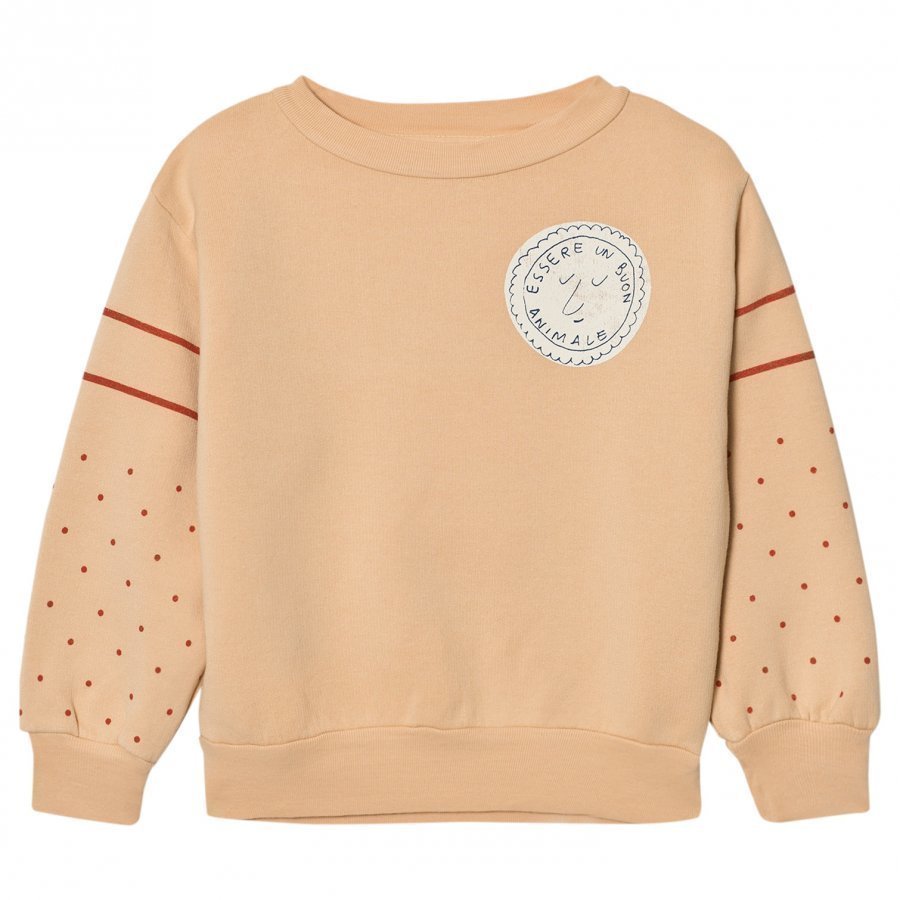 The Animals Observatory Bear Sweatshirt Cream Stamp Oloasun Paita