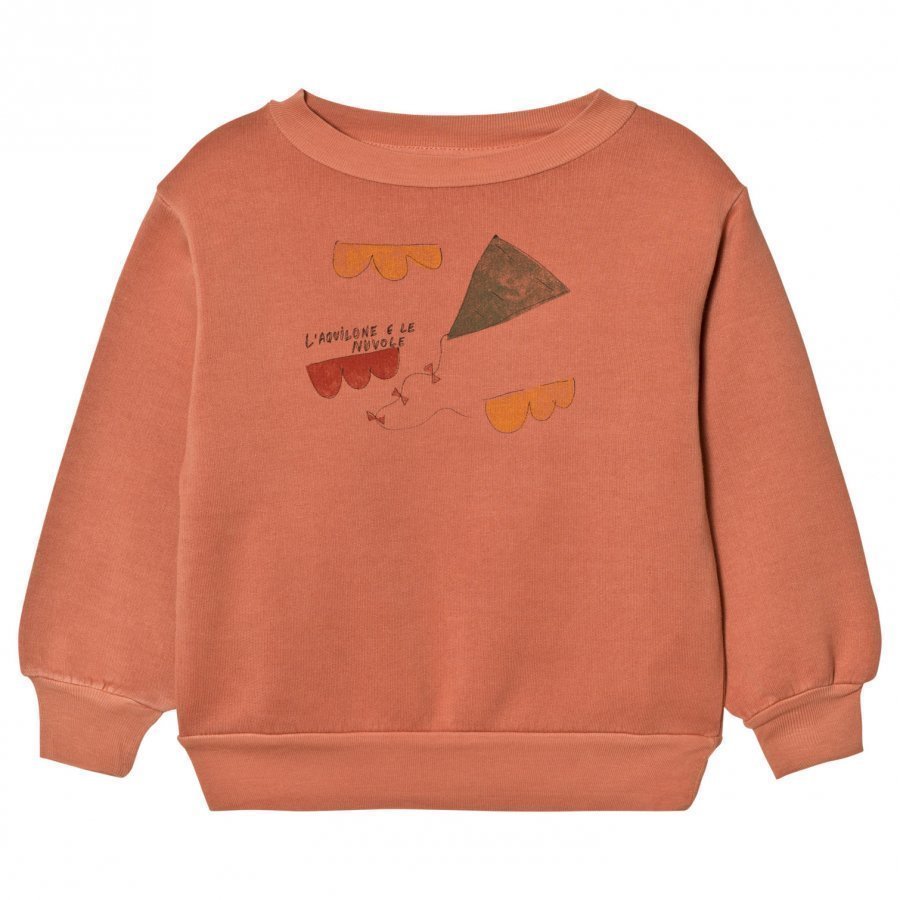 The Animals Observatory Bear Sweatshirt Deep Orange Kite Oloasun Paita