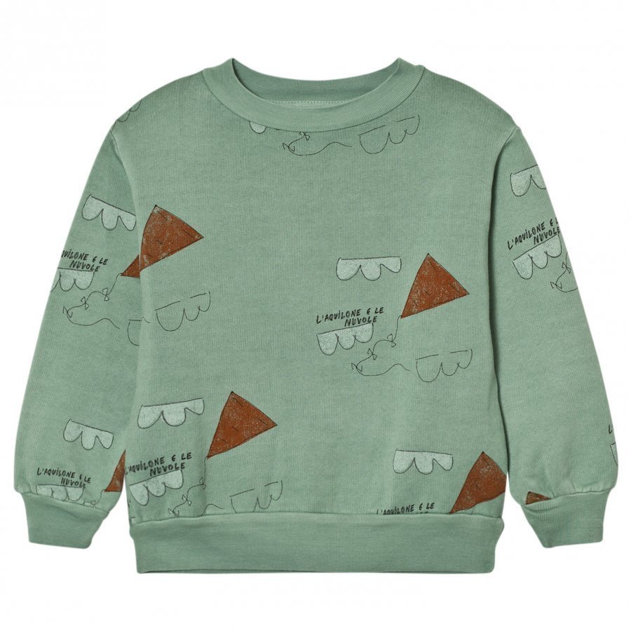 The Animals Observatory Bear Sweatshirt Turquoise Kites Oloasun Paita