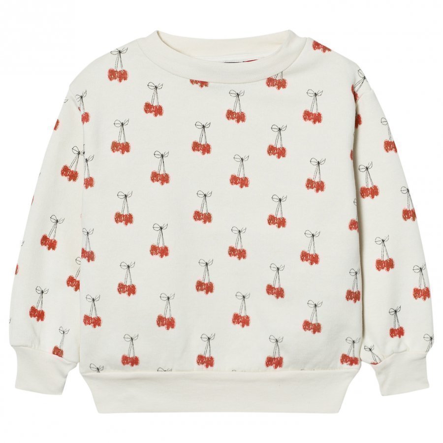 The Animals Observatory Bear Sweatshirt White Cherries Oloasun Paita