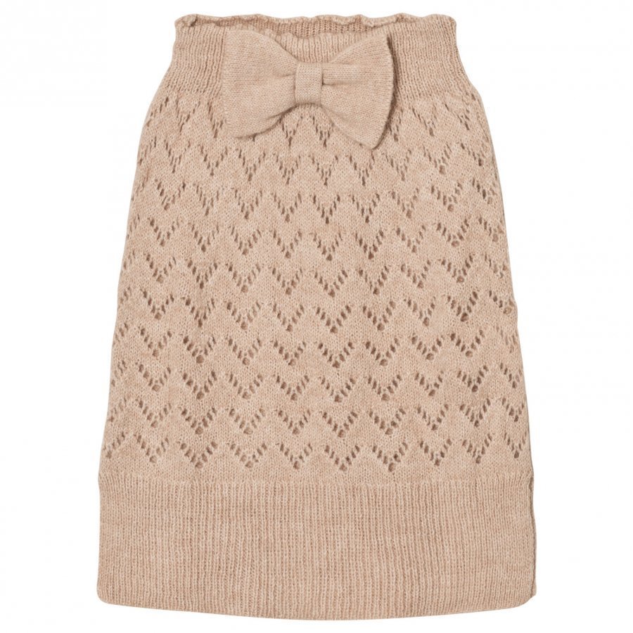 The Animals Observatory Bird Knit Skirt Soft Beige Maxihame