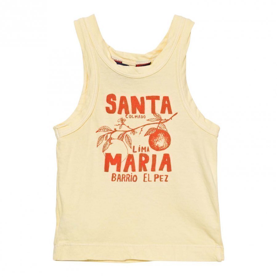 The Animals Observatory Frog Tank Top Soft Yellow Santa Maria Liivi