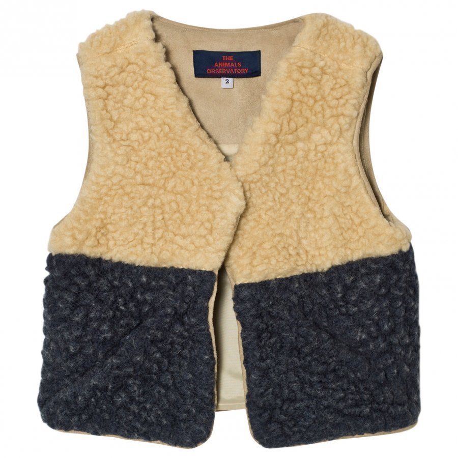 The Animals Observatory Lamb Vest Navy Blue Turkis