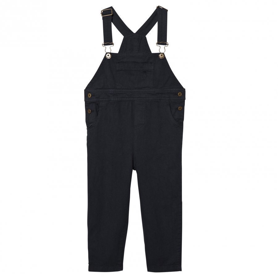 The Animals Observatory Miner Overalls Black/Black Logo Lappuhaalari