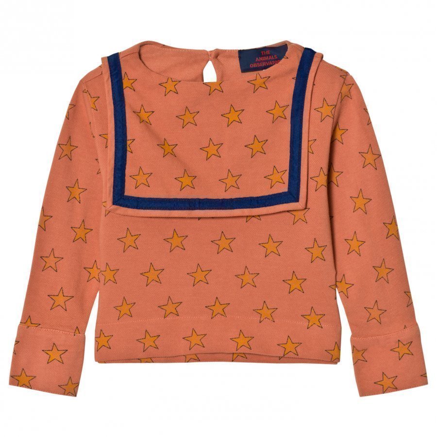 The Animals Observatory Parrot Shirt Deep Orange Stars Pusero