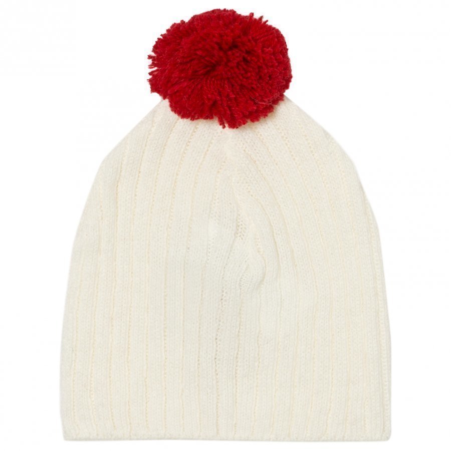 The Animals Observatory Pony Baby Knit Beanie Raw White Pipo