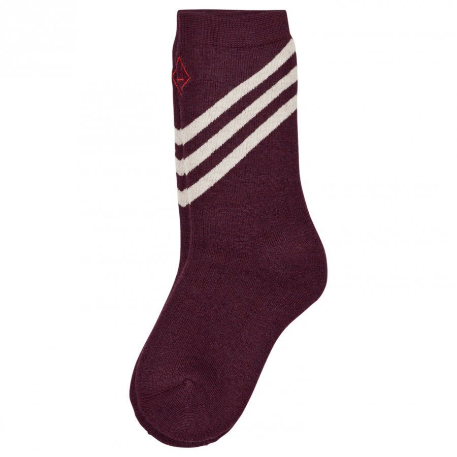 The Animals Observatory Skunk Socks Maroon Sukat