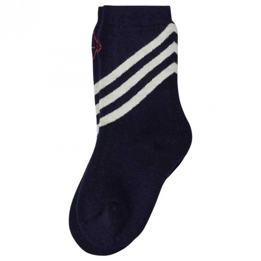 The Animals Observatory Skunk Socks Navy Blue Sukat