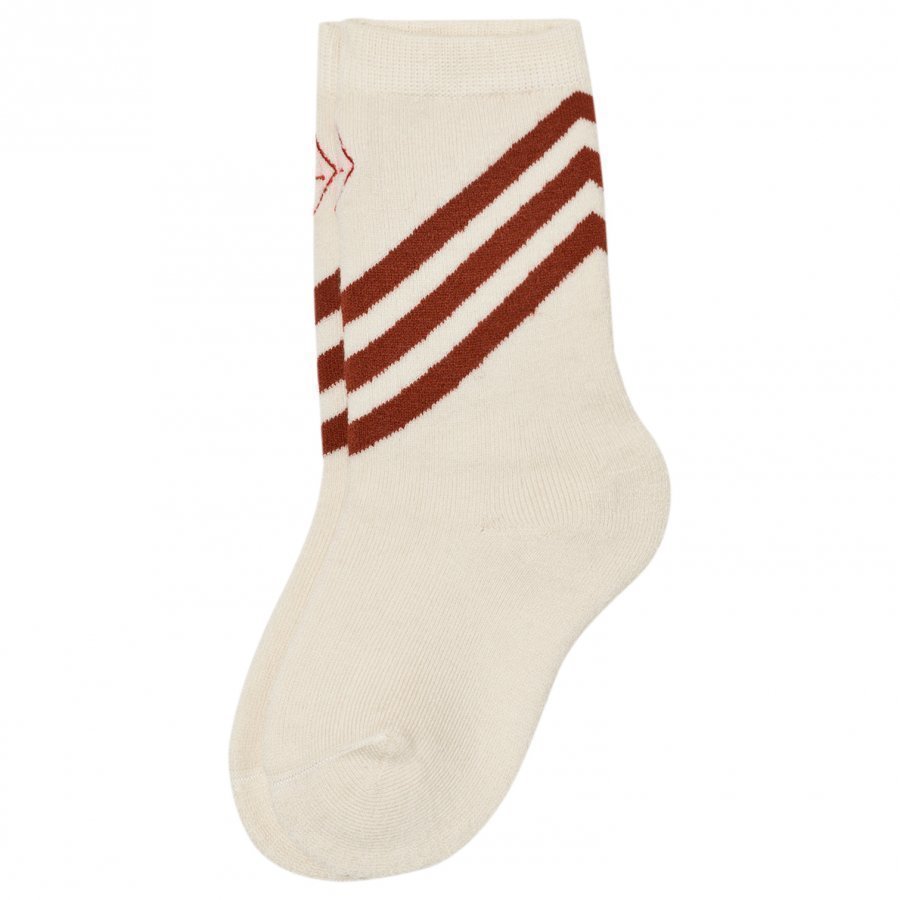 The Animals Observatory Skunk Socks Raw White Sukat