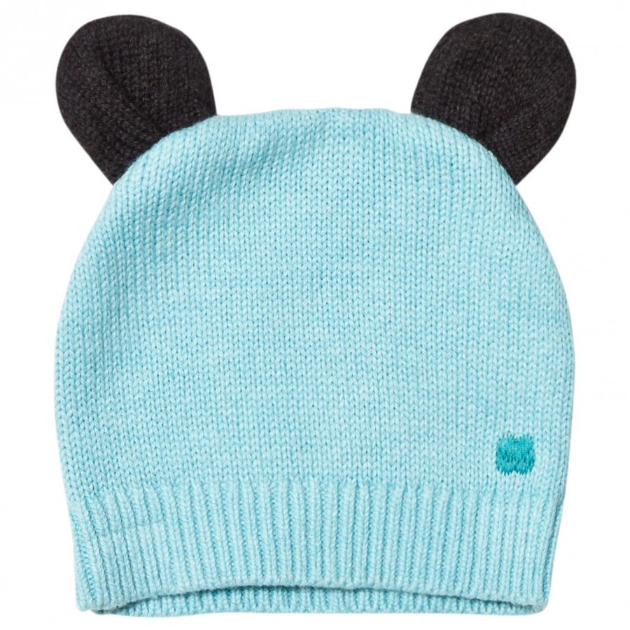 The Bonnie Mob Knitted Hat With Ears Pale Blue Pipo