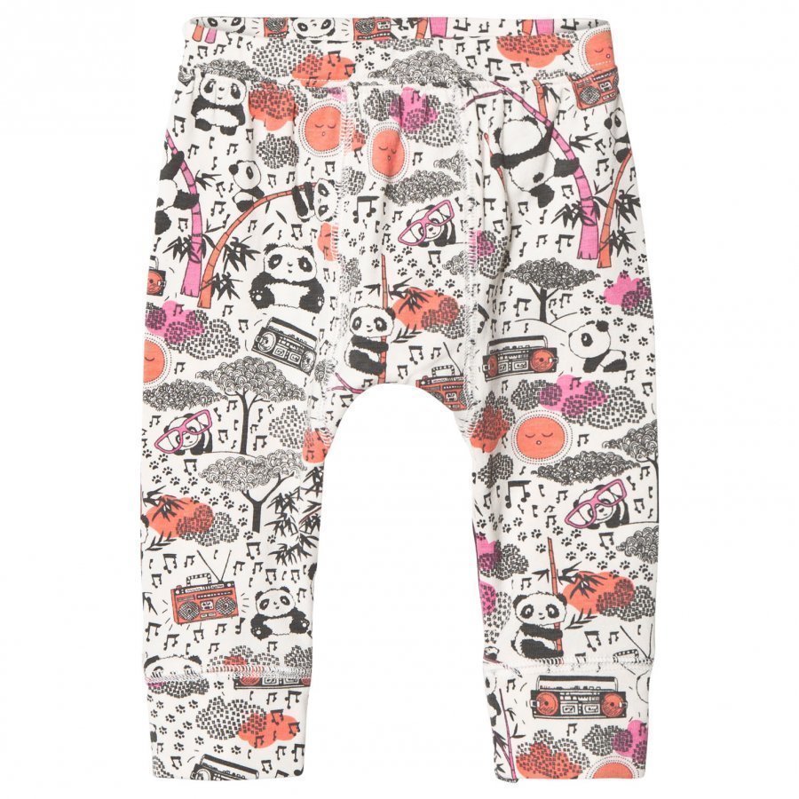 The Bonnie Mob Panda Print Baby Leggings Pink Legginsit