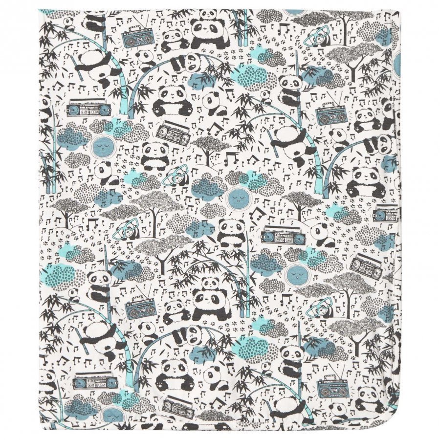 The Bonnie Mob Panda Print Blanket Blue Huopa