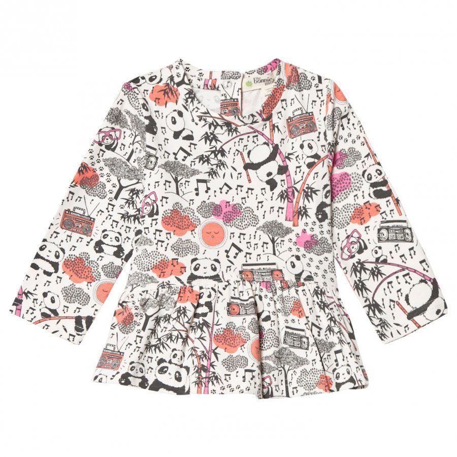 The Bonnie Mob Panda Print Top Pink Pusero