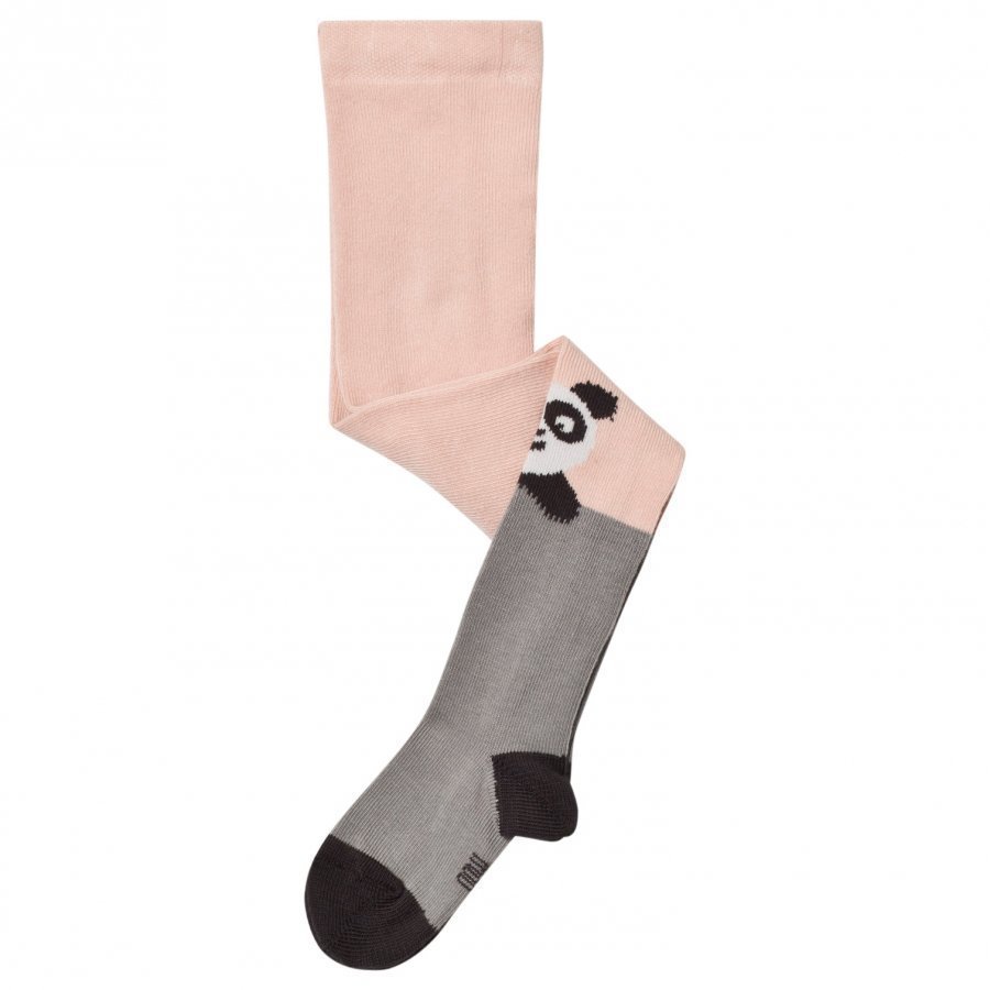 The Bonnie Mob Panda Tights Pale Pink Sukkahousut