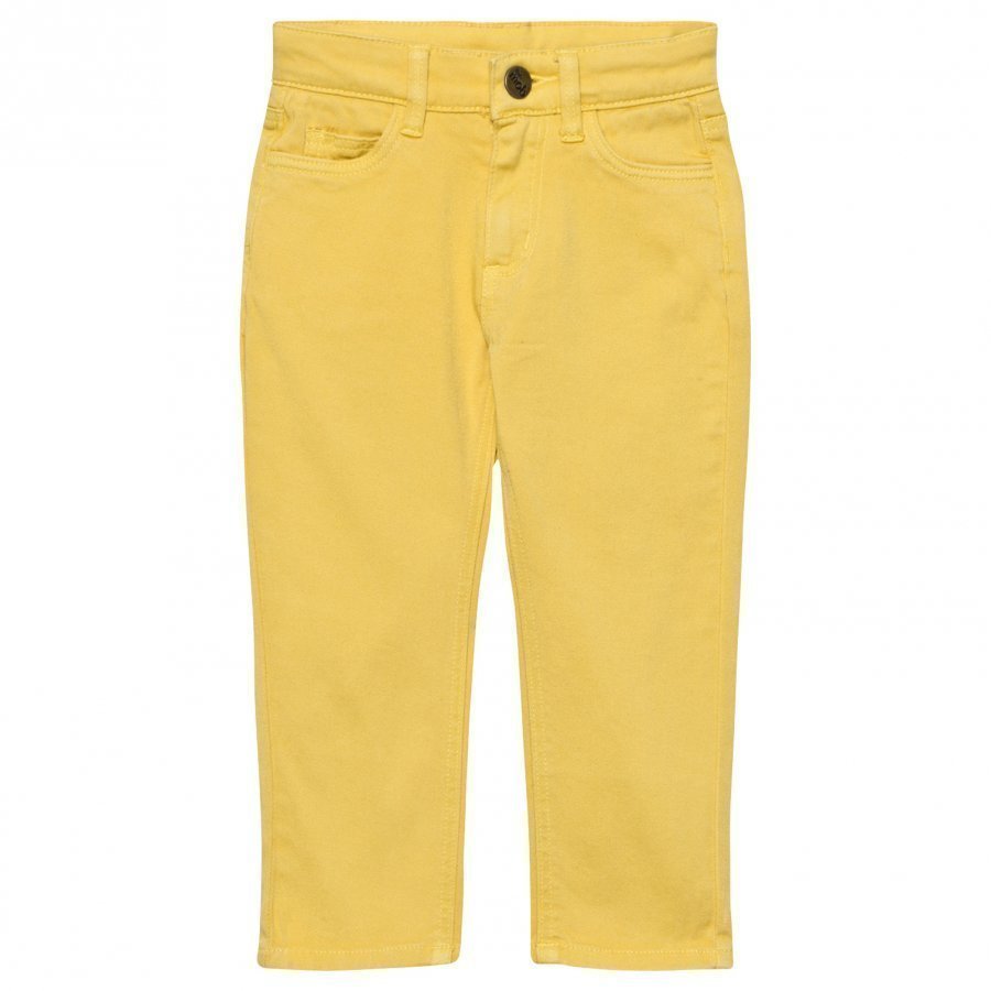 The Bonnie Mob Regular Fit Stretch Cotton Twill Bonnie Mob Jean Yellow Housut