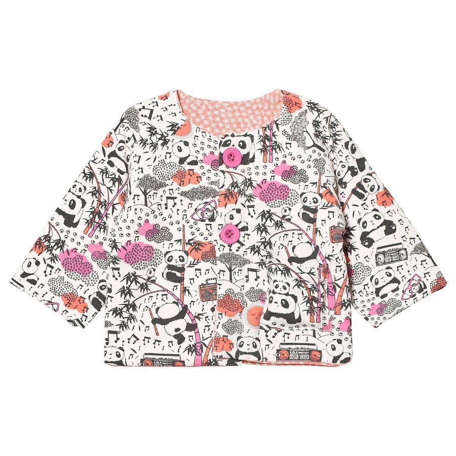 The Bonnie Mob Reversible Padded Baby Jacket Print Panda Toppatakki