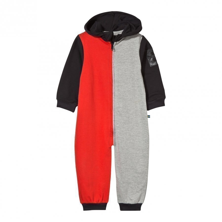 The Brand Baby Block Black Onesie Red Grey Mel Body