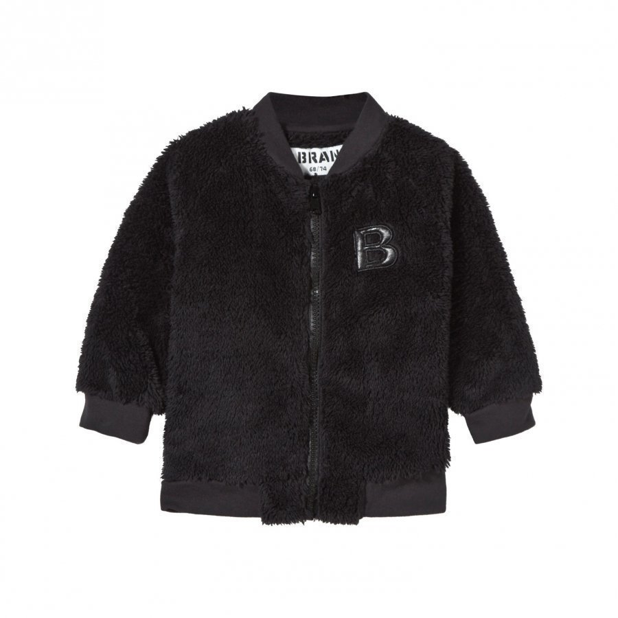 The Brand Baby Teddy Bomber Black Fleece Takki