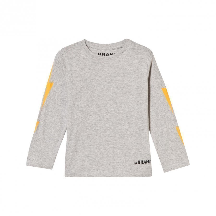 The Brand Boom Long Tee Grey Melange Pitkähihainen T-Paita