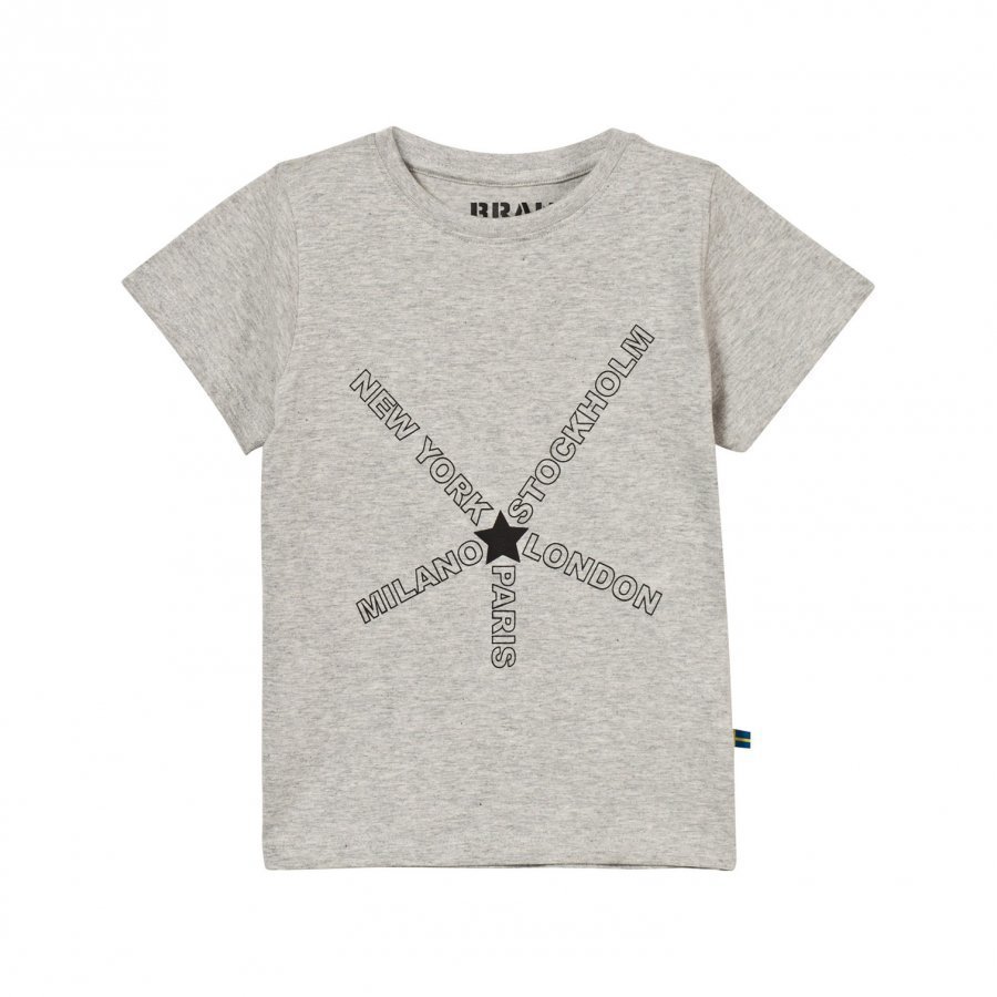 The Brand City Tee Grey Melange T-Paita