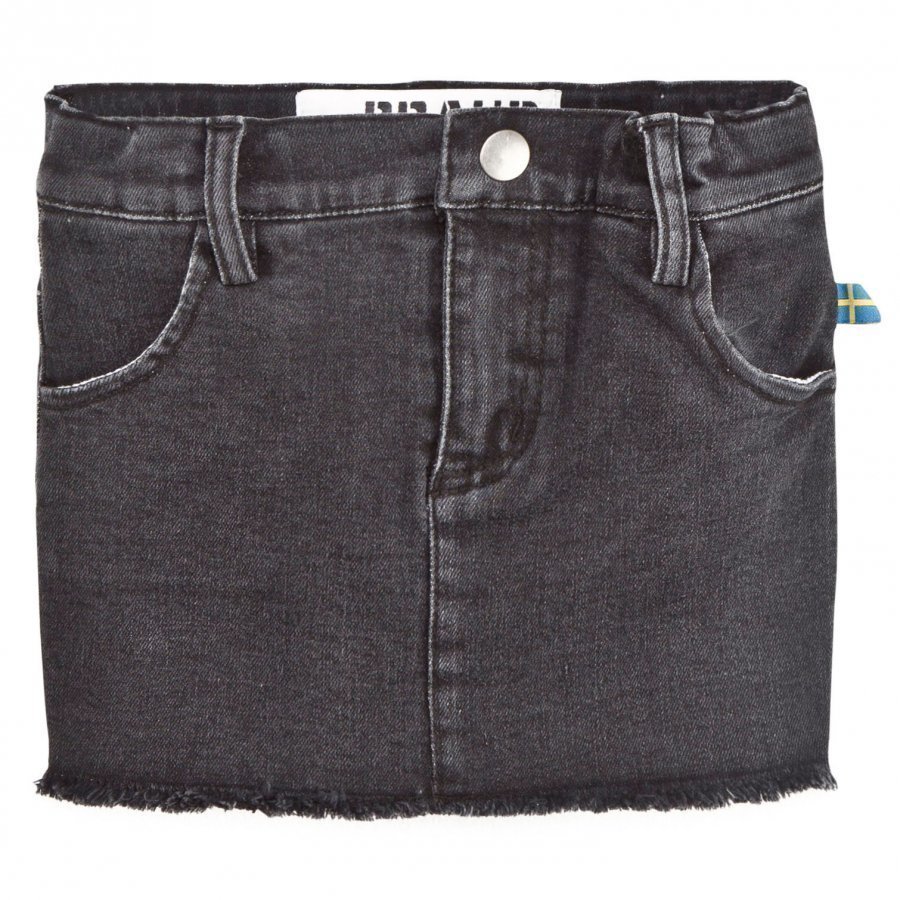 The Brand Denim Jegging Skirt Heavy Washed Black Farkkuhame