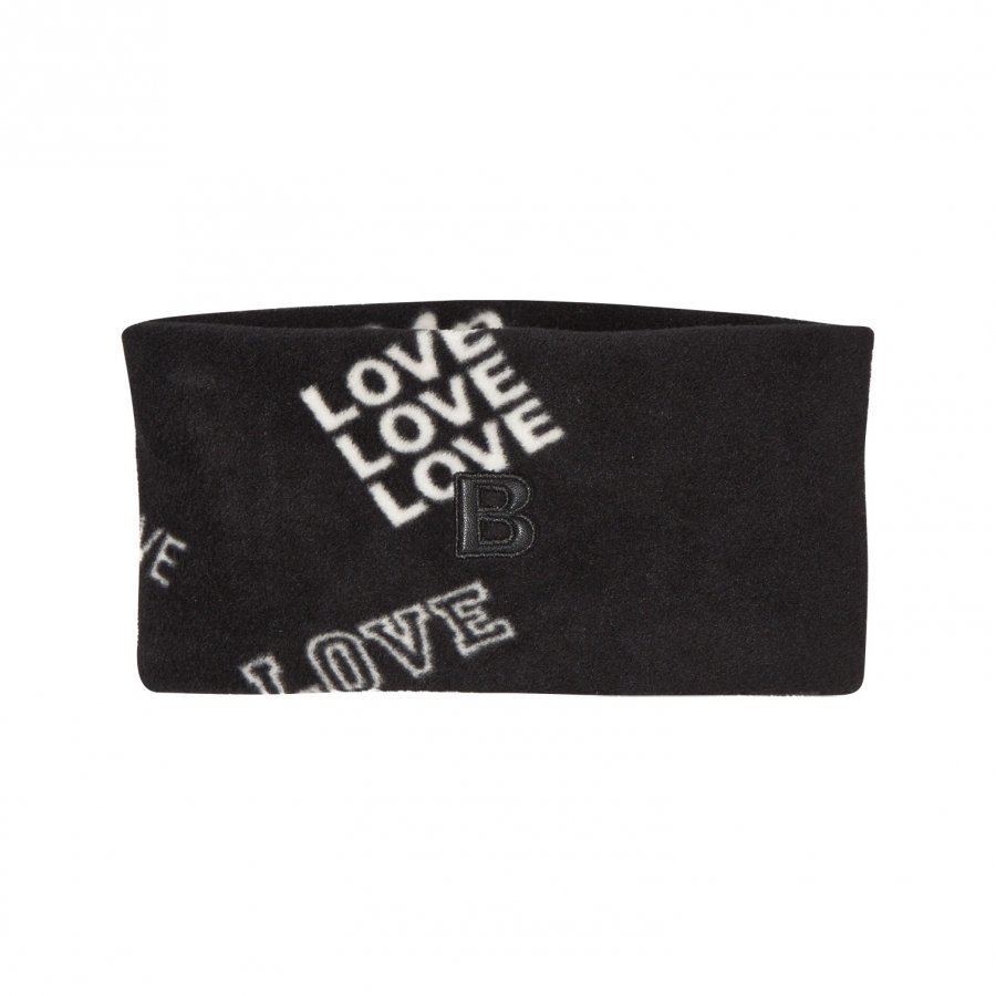 The Brand Fleece Headband Black Love Pipo